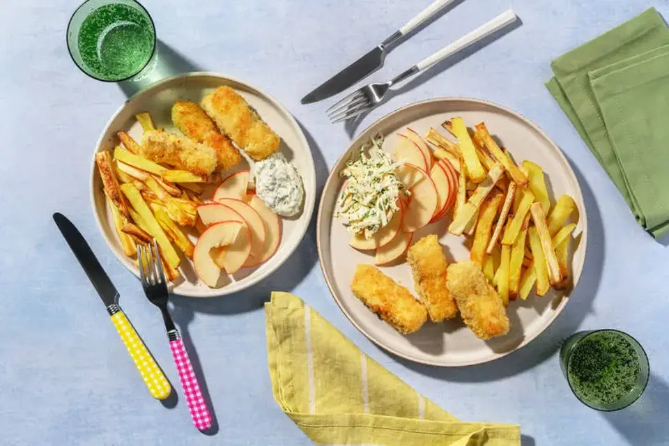 Pankopaneret hvid fisk — HelloFreshs eget foto