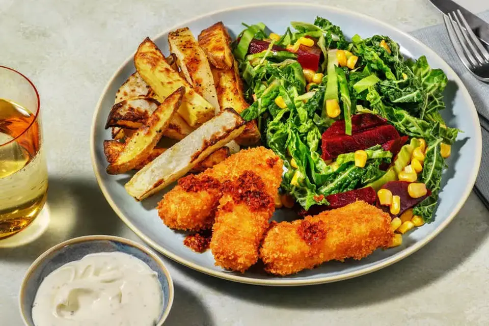 Paprikapaneret halloumi — HelloFreshs eget foto