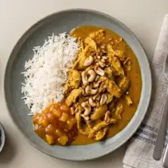 Chicken tikka masala m. basmatiris, cashew og chutney