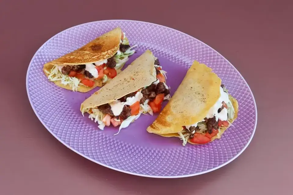 Taco med oksekød — Skagenfoods eget foto
