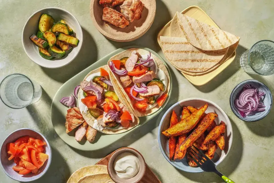 Græskinspirerede svinekødstacos — HelloFreshs eget foto