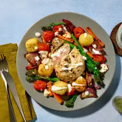 Bagt kylling og gnocchi