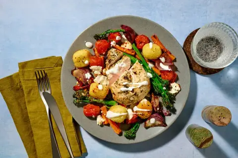 Bagt kylling og gnocchi