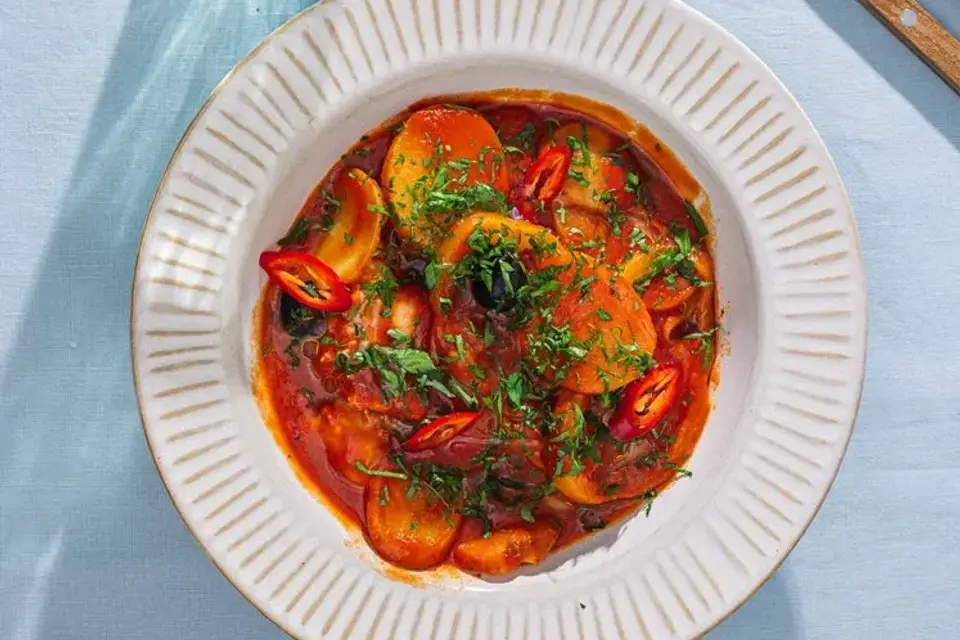 Nem bacalao med hvid fisk og oliven — RetNemts eget foto