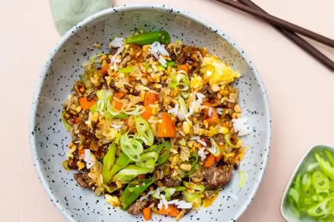 Fried rice med oksekød