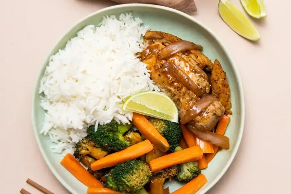Kylling teriyaki med lime og broccoli — RetNemts eget foto