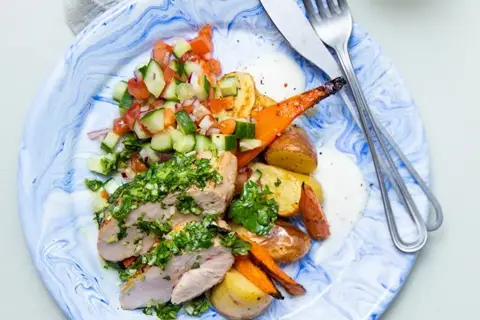 Gremolatakylling med ovnbagte kartofler