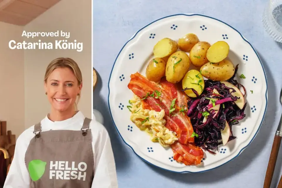 Svensk stegt flæsk og løgsauce — HelloFreshs eget foto