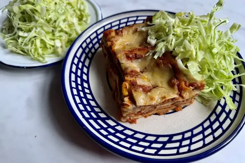 Heat: Lasagne med svensk kålsalat — Skagenfoods eget foto