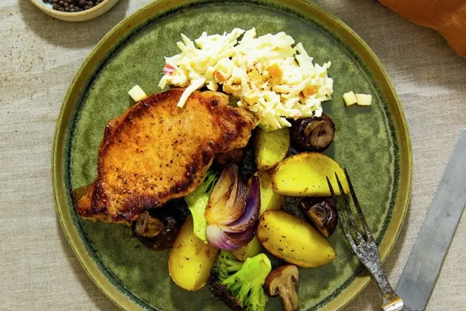 Citronstegt kotelet med selleri-remoulade — RetNemts eget foto