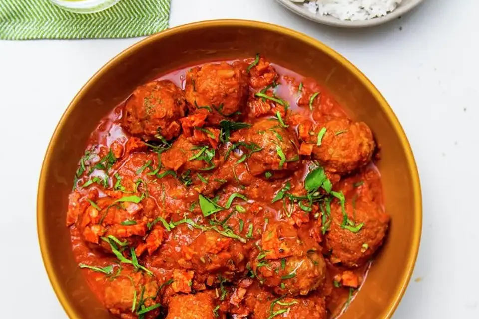 Albondigas med chorizo og ris — RetNemts eget foto