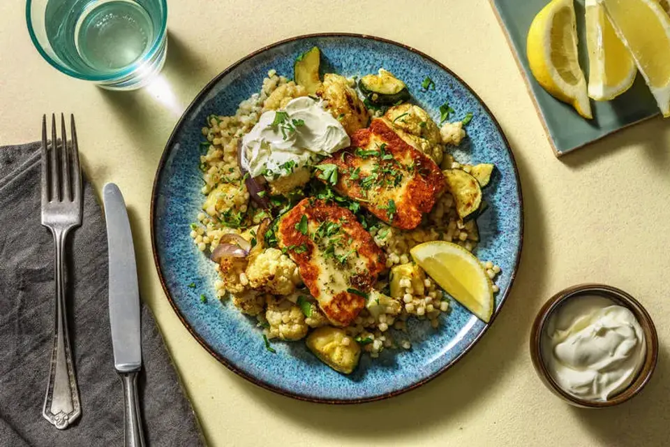 Oreganostegt halloumi — HelloFreshs eget foto