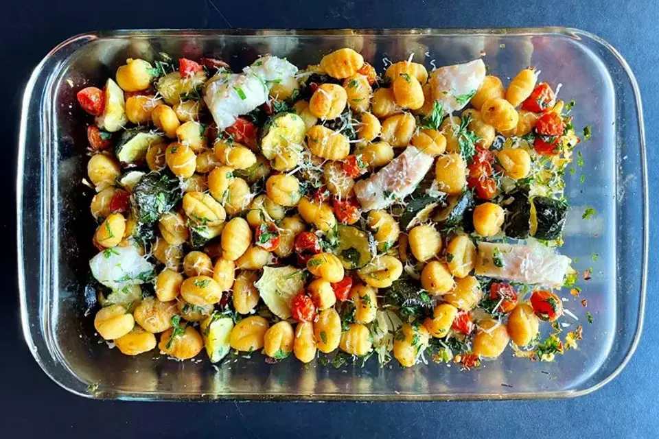 Kulmule i bradepande med gnocchi og squash — Skagenfoods eget foto