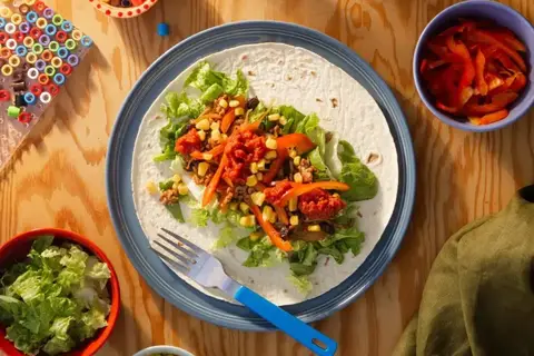 Mexi-ruller med majs og mild salsa