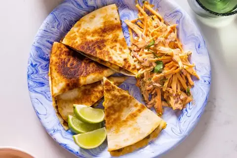 Quesadilla med okse og majs