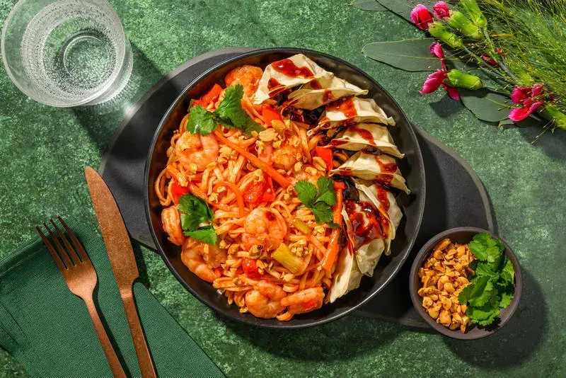'Pad thai'-inspirerede rejer — ret fra HelloFreshs eget menukort