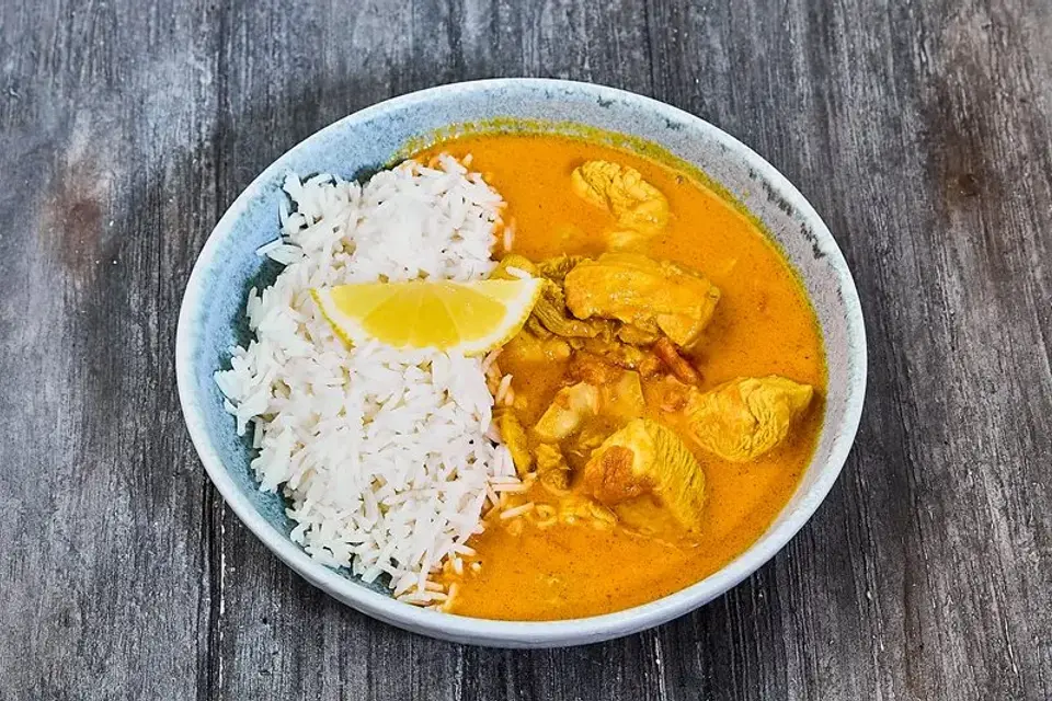 Klassisk butter chicken med ris — Skagenfoods eget foto