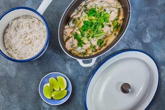 Thai green curry med lange og spinat