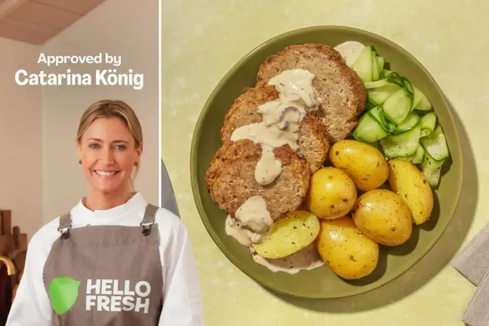 Farsbrød og flødesauce — HelloFreshs eget foto