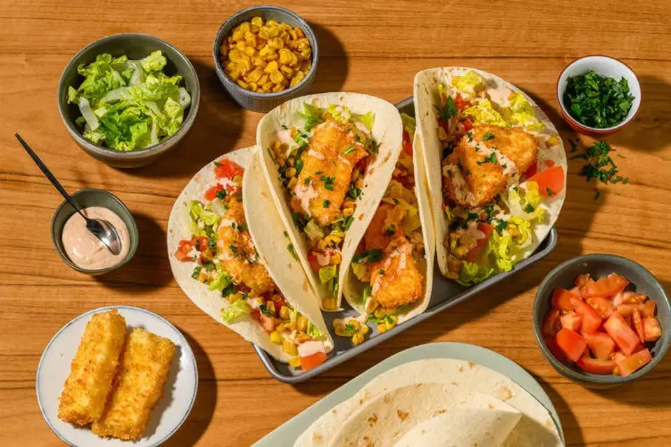 Tacos med sprød halloumi — HelloFreshs eget foto
