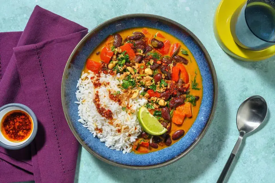Thailandsk kidneybønnekarry — HelloFreshs eget foto