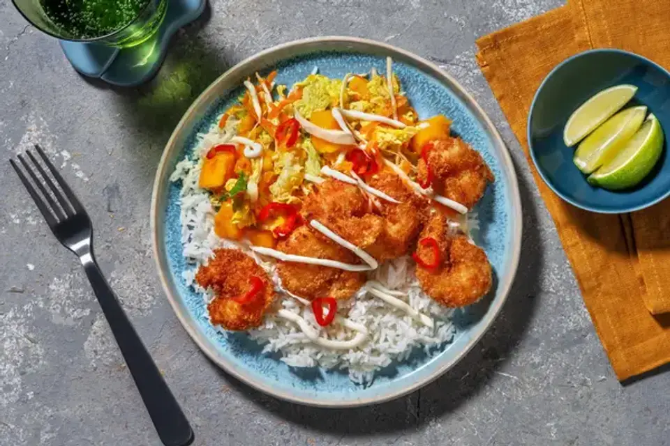 Panerede rejer — HelloFreshs eget foto