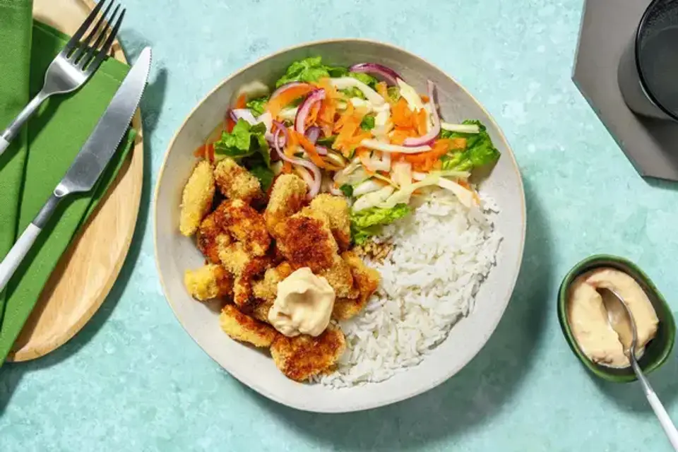 Pankopanerede veganske strimler — HelloFreshs eget foto