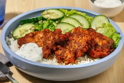 Harissakrydrede fiskefrikadeller