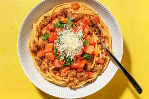 Hurtig linguine bolognese