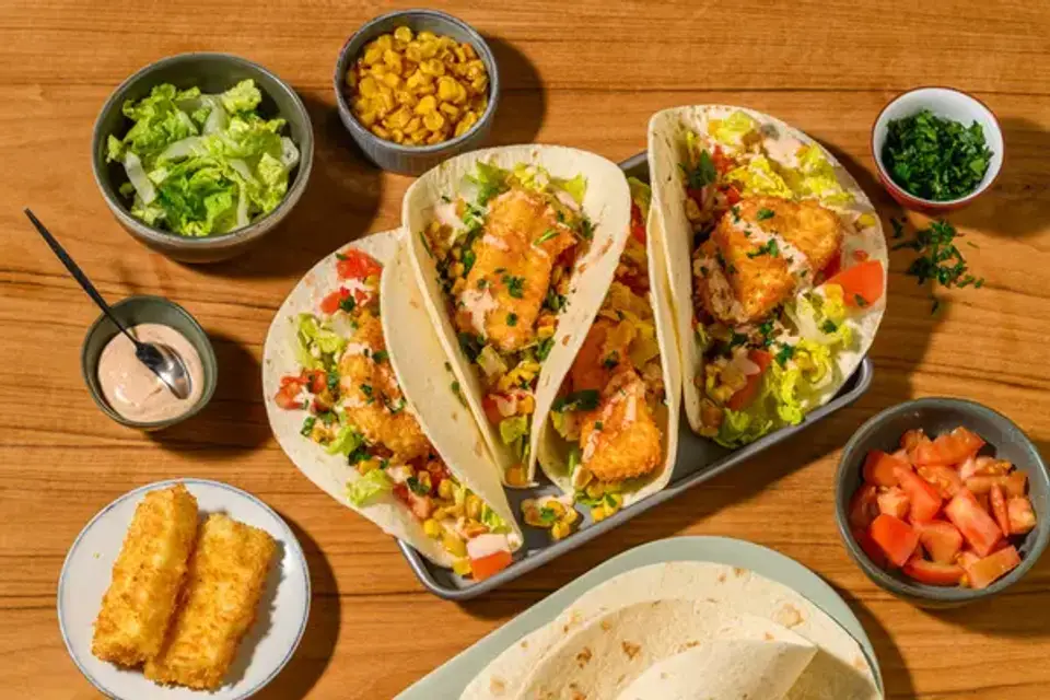 Tacos med sprød halloumi — HelloFreshs eget foto