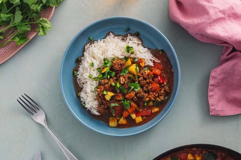 Mexicansk gryde med hakket gris, squash og jalapeno — RetNemts eget foto