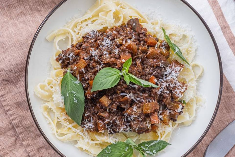 Beluga bolognese med frisk fettucine — RetNemts eget foto