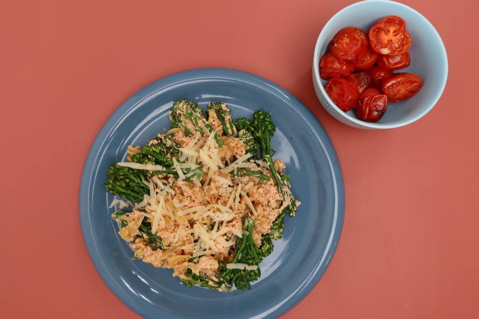 Pasta med tomatsauce — Skagenfoods eget foto
