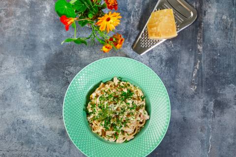 Heat: Kylling Alfredo med pasta & parmesan